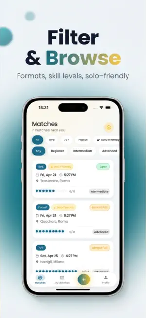 Futbolio: Pickup Football screenshot 2