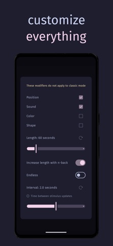 Dual N-Back Ultimate screenshot