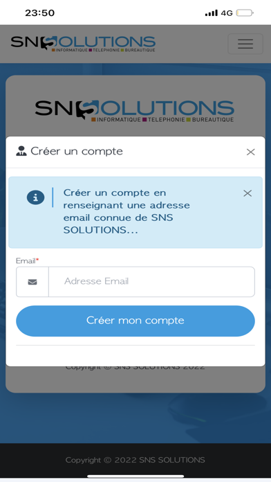 SNS Solutions Screenshot
