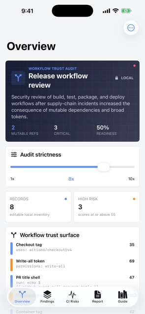 Pipelineweft: CI Audit screenshot 1