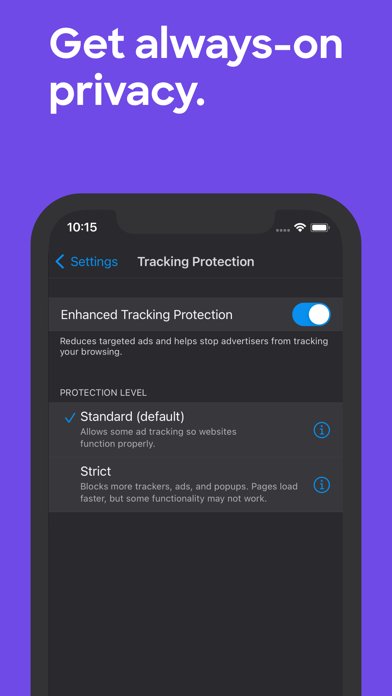Firefox: Private Web Browser Screenshot