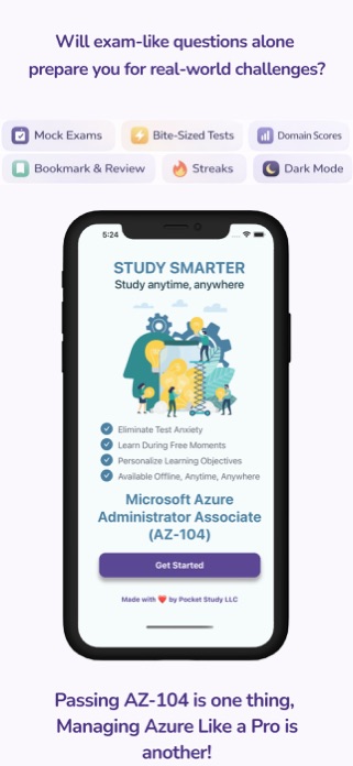 AZ-104 Pocket Study Screenshot 1 of 7