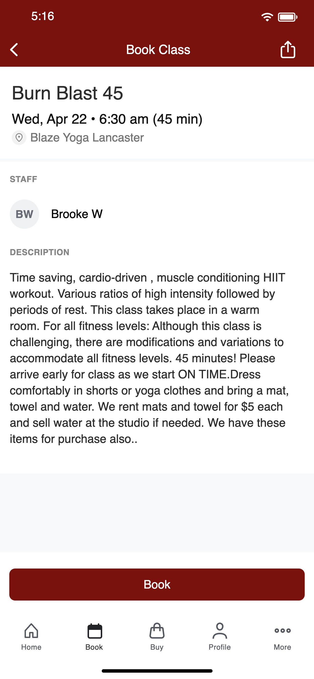 Blaze Yoga Lancaster
