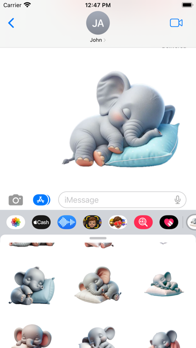 Sleeping Baby Elephant Screenshot