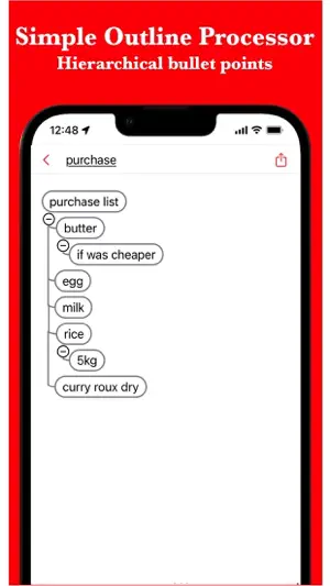 BulletsMind - Simple Outliner screenshot 1