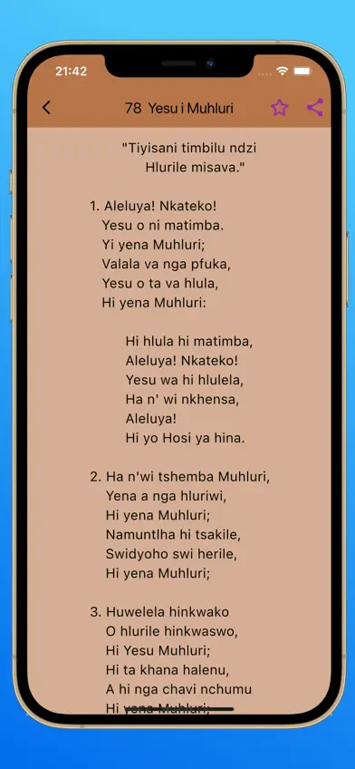 Tinsimu Ta Mhalamhala Hymns screenshot 3
