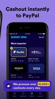 survey spin: get paid cash! iphone screenshot 3