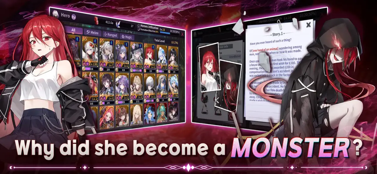 Soul Idle : Two Sides of Girls Hack screenshot 5 - game app interface