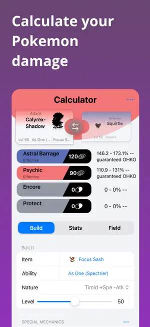PikaCalc - Damage Calculator screenshot 1