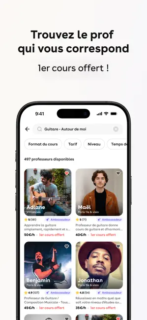 Superprof | Cours particuliers iPhone screenshot 4