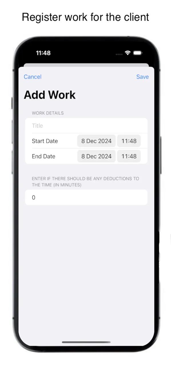 #3. Client Work Manager (iOS) Ved: Carl Emil Olle Skoglund