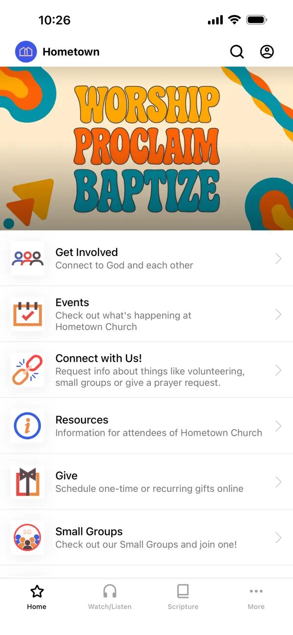Screenshot #1 pour Hometown Church