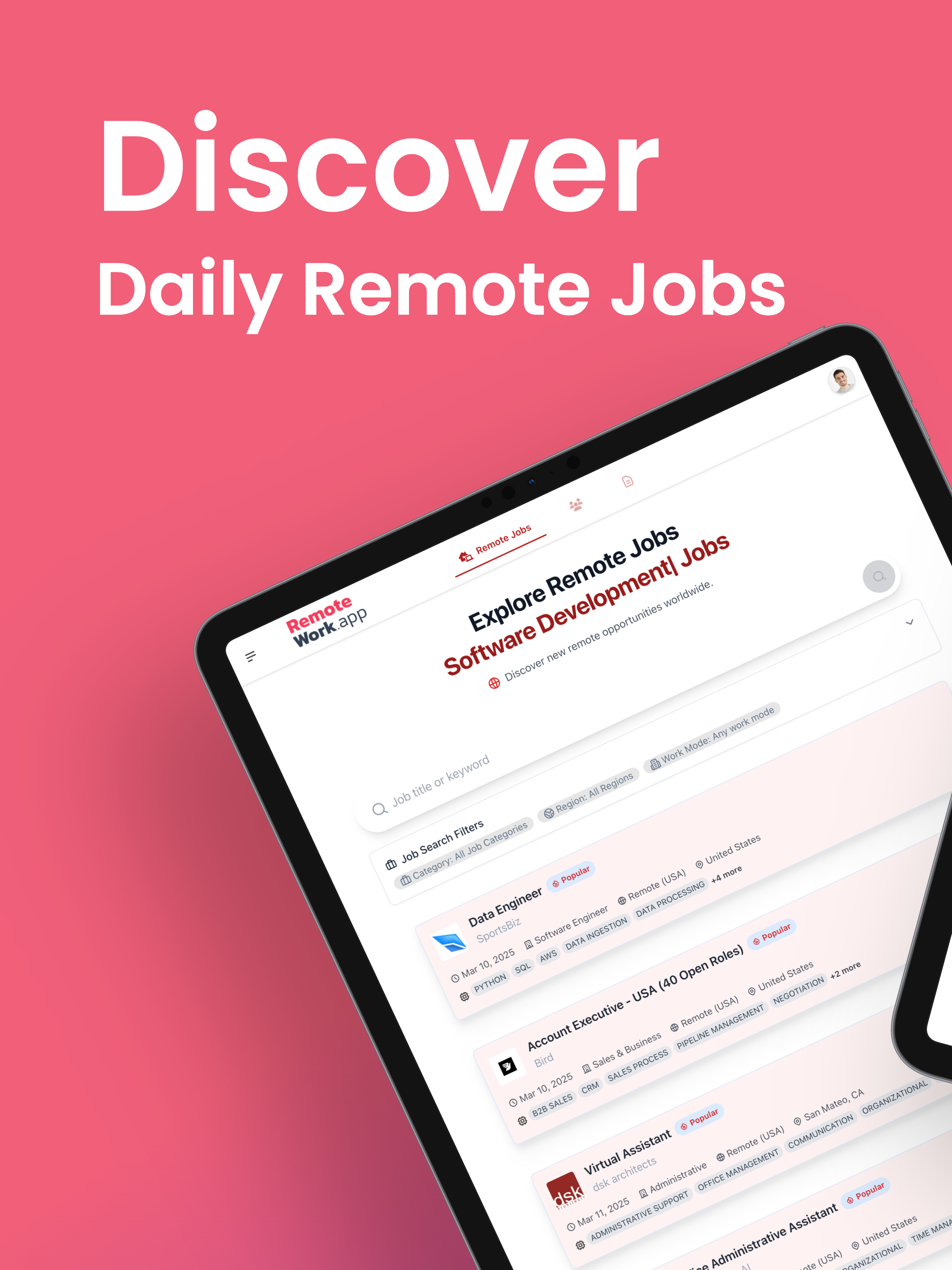 Remote-Work.app - remote jobs