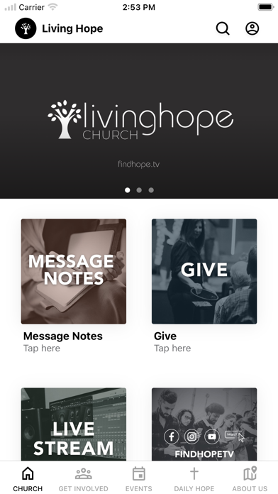 Living Hope Church Hamilton Screenshot