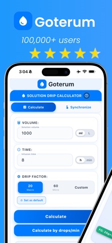 Goterum: IV Drip Calculator screenshot