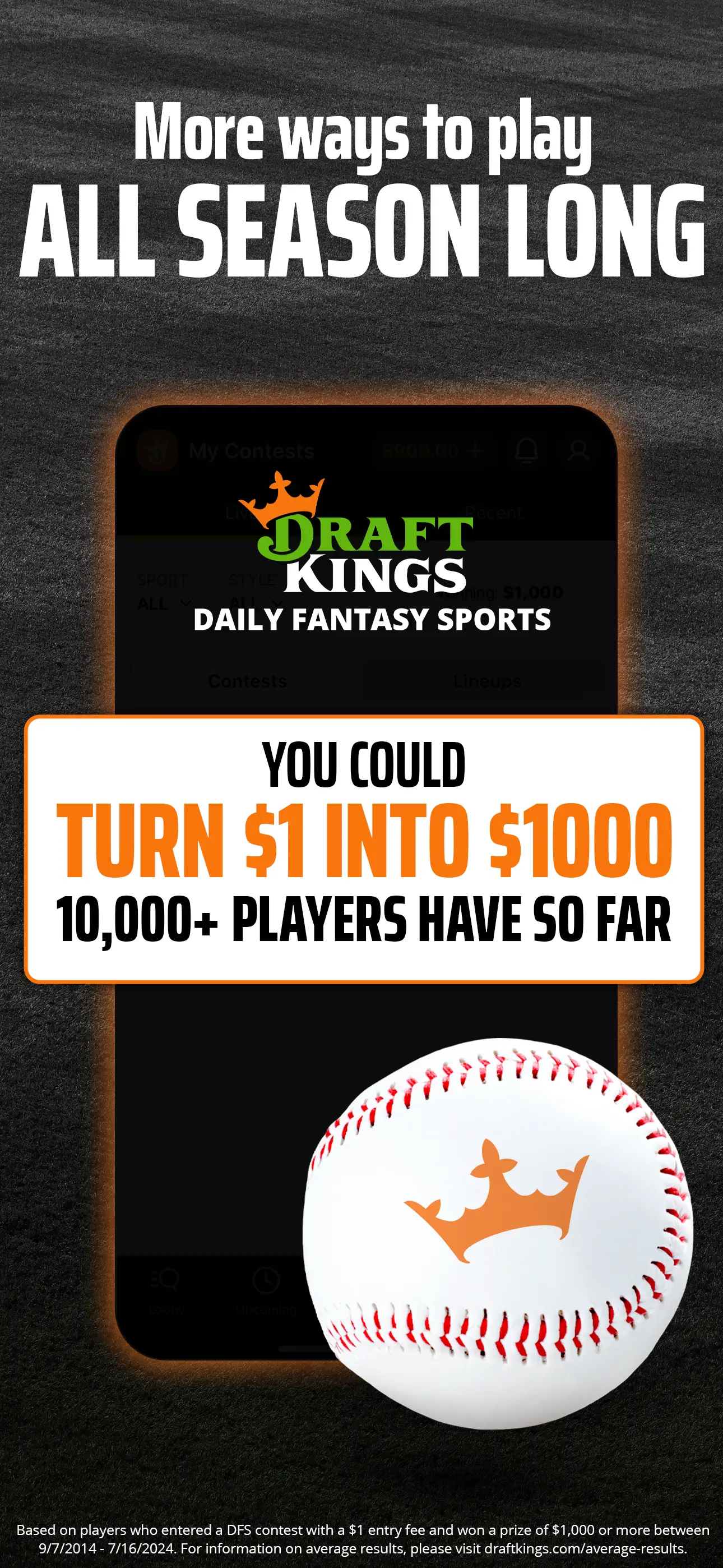 DraftKings Fantasy Sports screenshot 1
