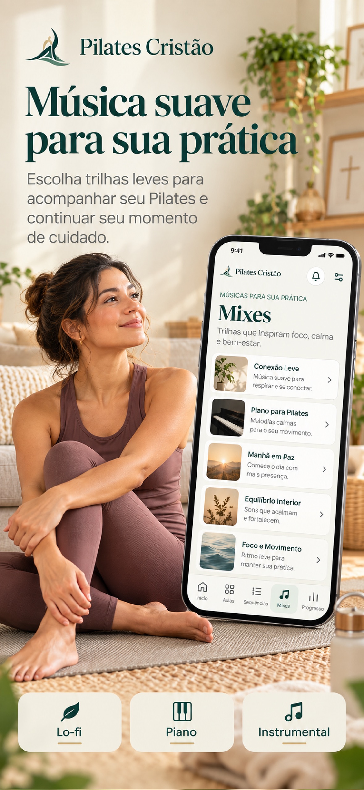 Screenshot 5 of Pilates Cristão: Em Casa