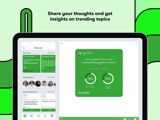 Keap Community iPad screenshot 4 - Social Networking app