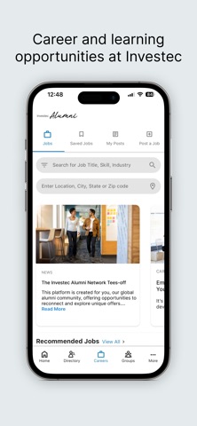 Investec Alumni screenshot