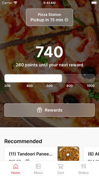 Pizza Station To Go app screenshot