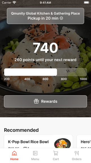 Qmunity Global Kitchen Screenshot