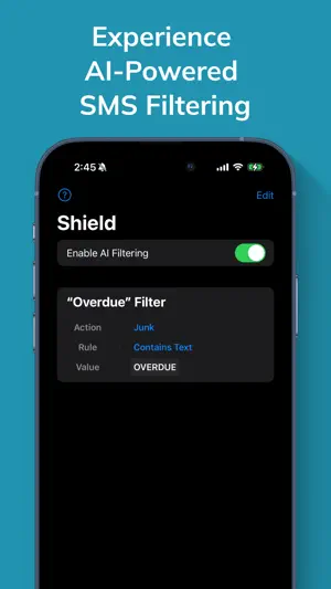 Shield - Spam text filter screenshot 1