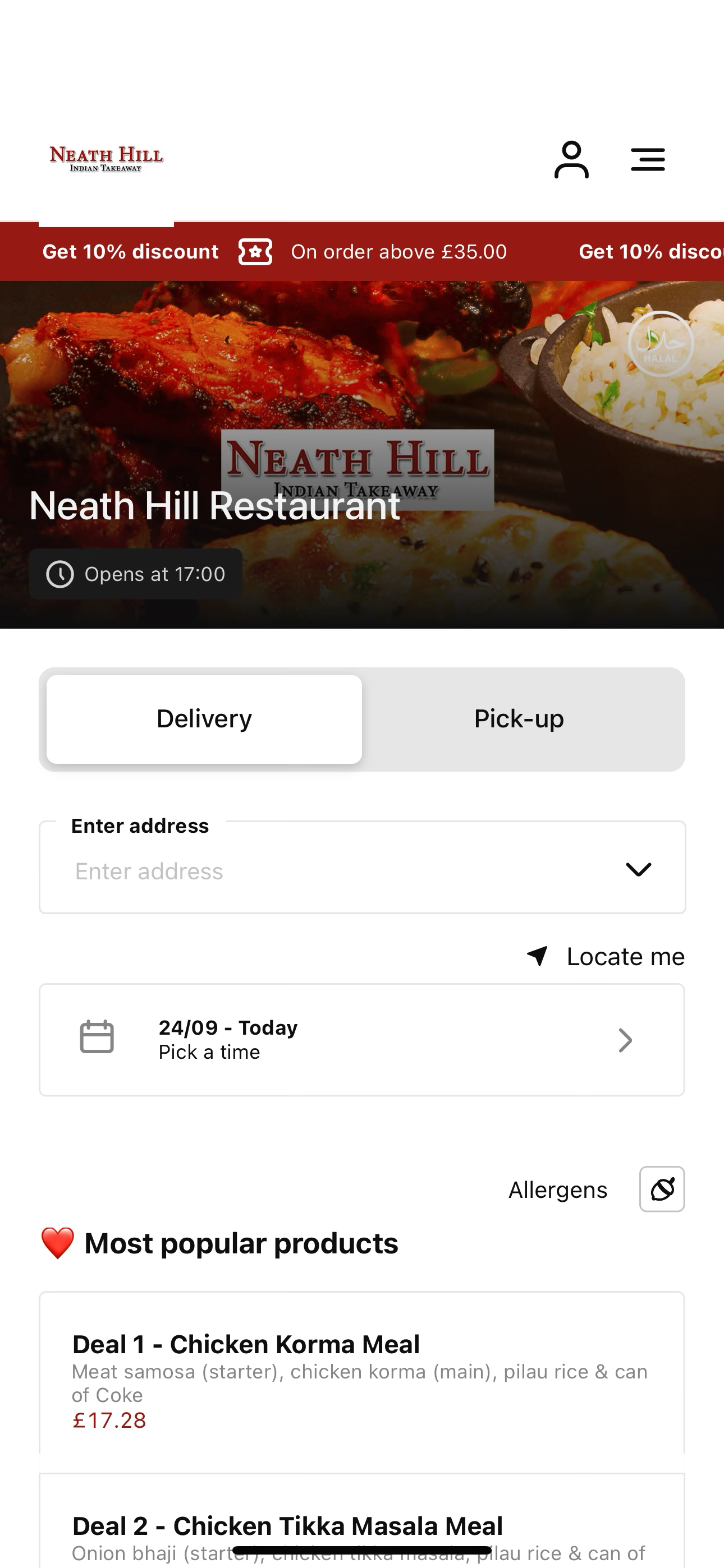 Neath Hill Restaurant