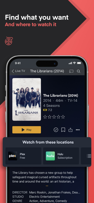 ‎Plex: Watch Live TV and Movies Screenshot