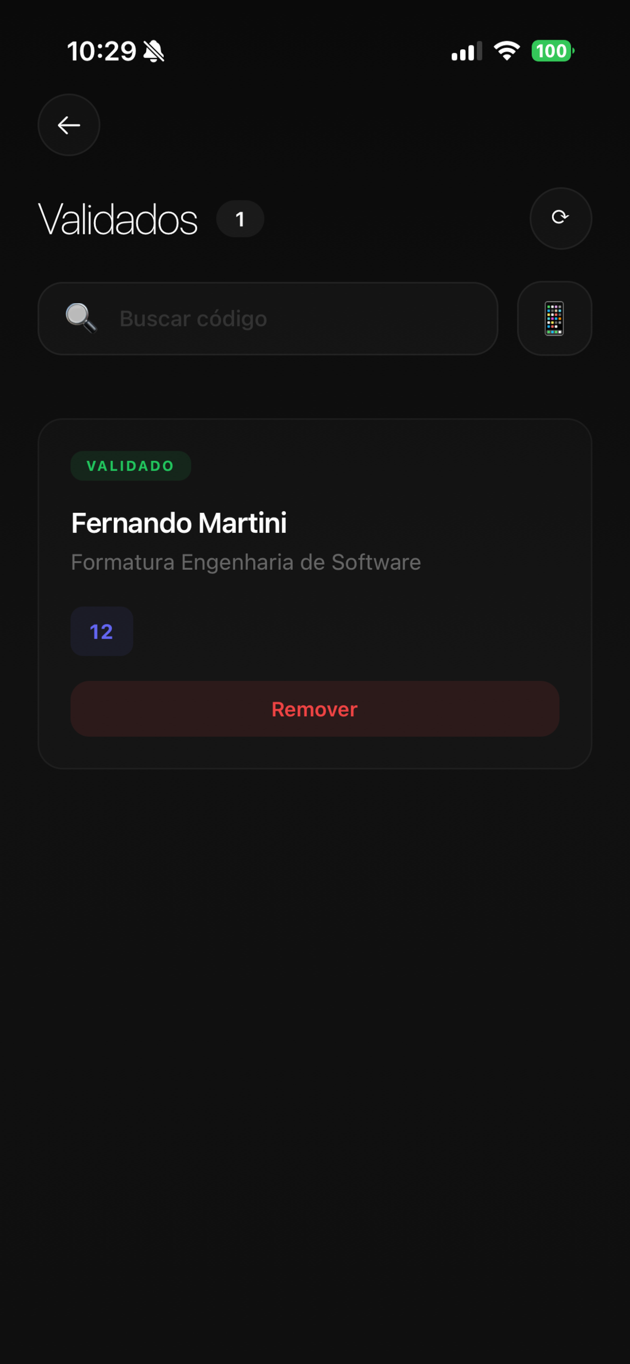 Partiu Validador