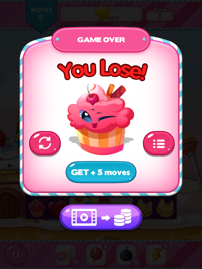 Gelato Crunch  Match 3 Game