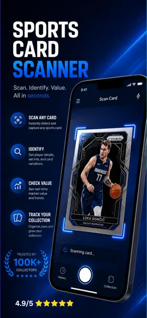 Sports Card Scanner: PlayerX screenshot 1