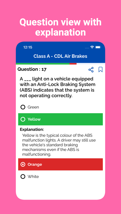 Tennessee CDL Prep Test Screenshot