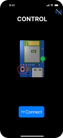 Drivebot BLE screenshot
