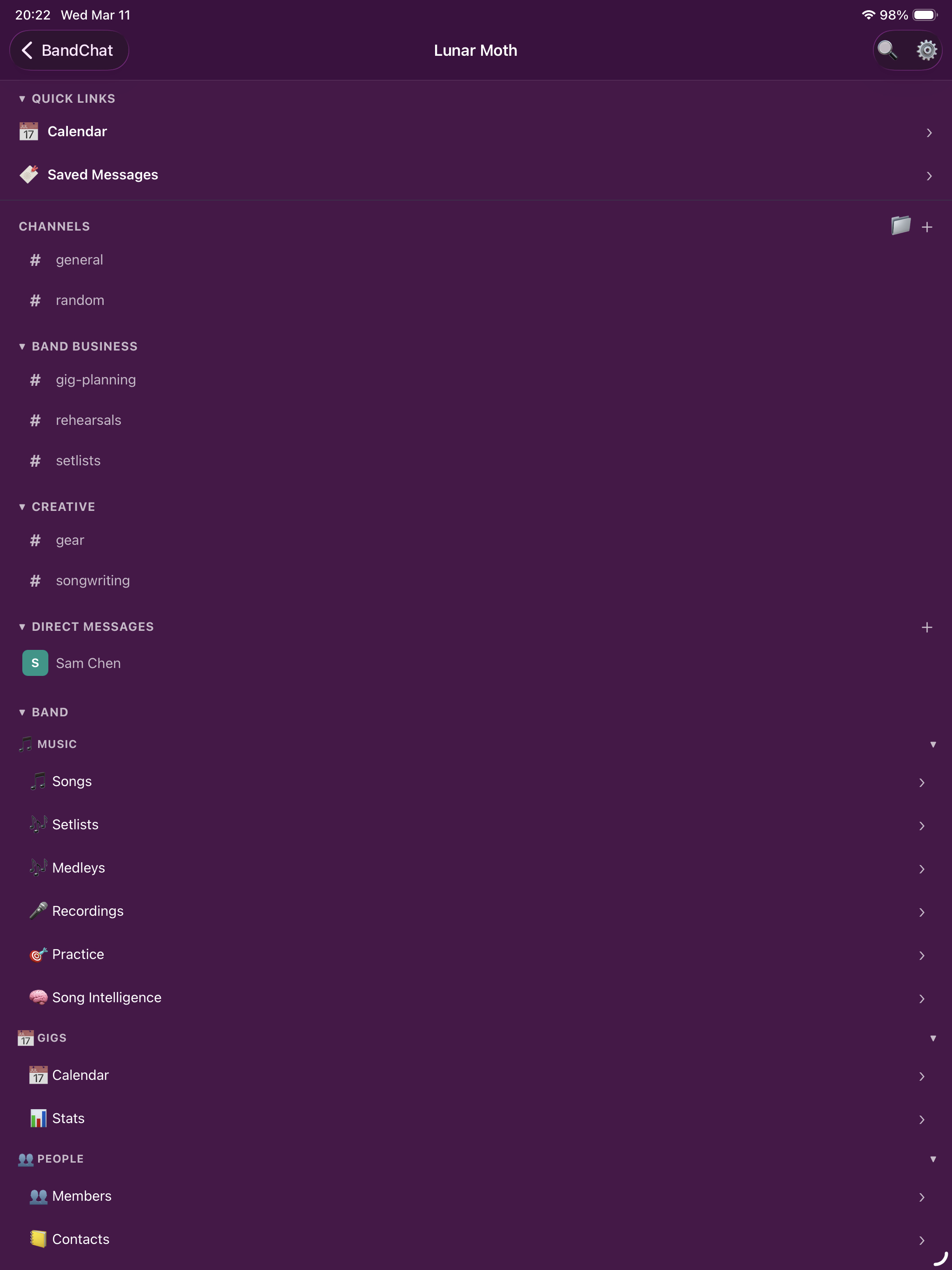 BandChat - Band Manager