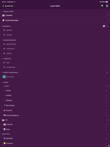 BandChat - Band Manager iPad screenshot
