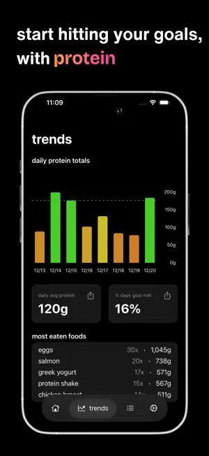 protein - voice food tracker screenshot 4
