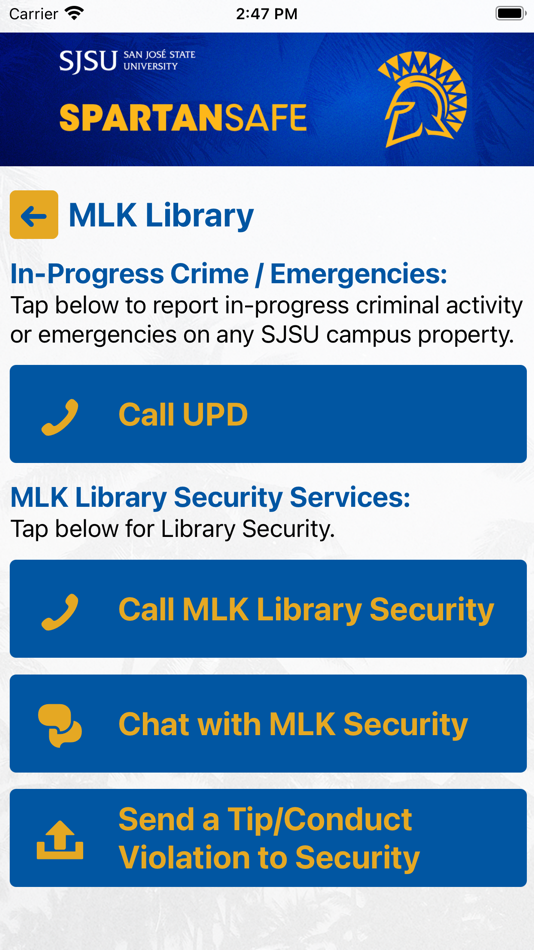 #3. Spartan Safe - SJSU (iOS) โดย: San Jose State University