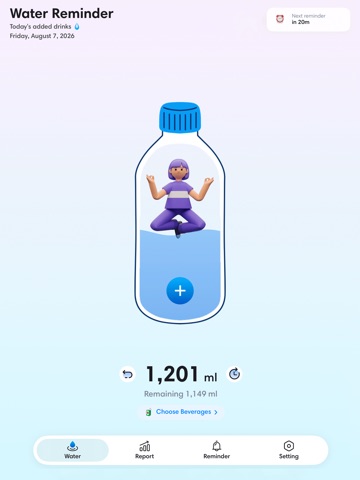 Water Reminder & Drink Water iPad screenshot