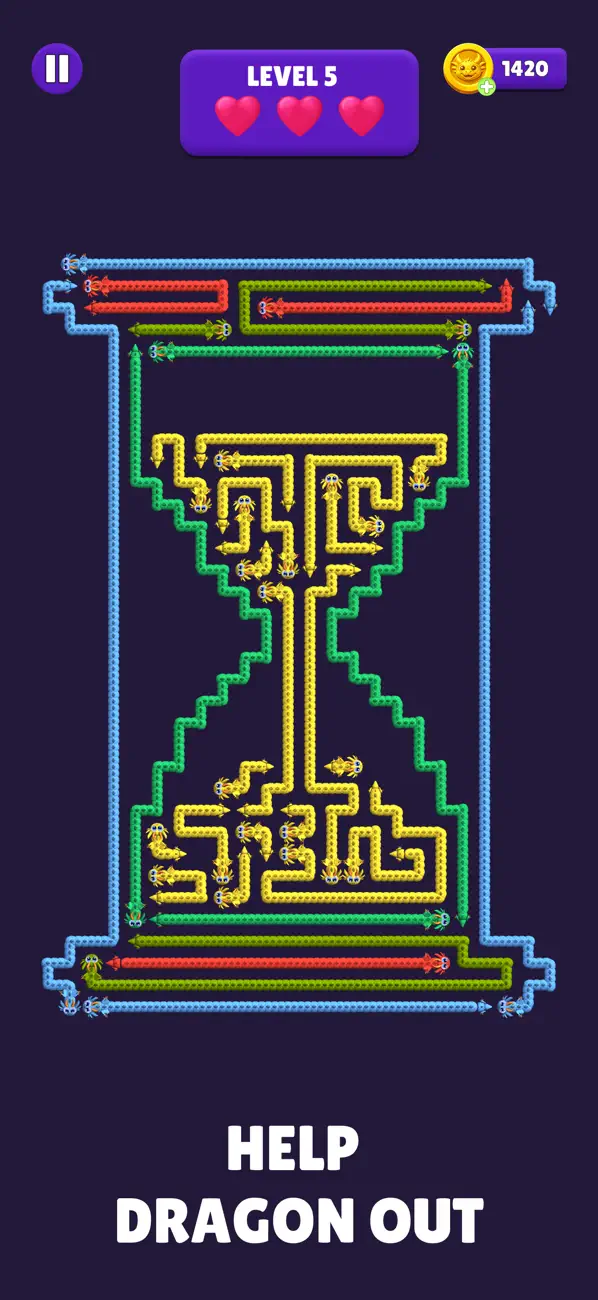 #1. Dragon Maze: Tap Escape Puzzle (iOS) От: Blitz Interactive Games