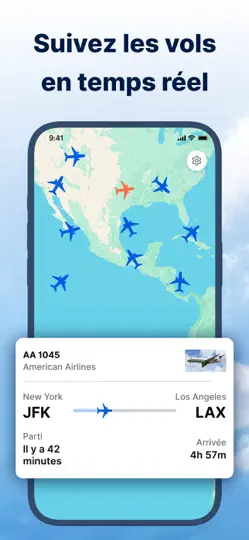 Capture d'écran de FlightSky : Suivi Vols sur iPhone 2