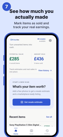 ClearOut: Resale & Declutter iPhone screenshot