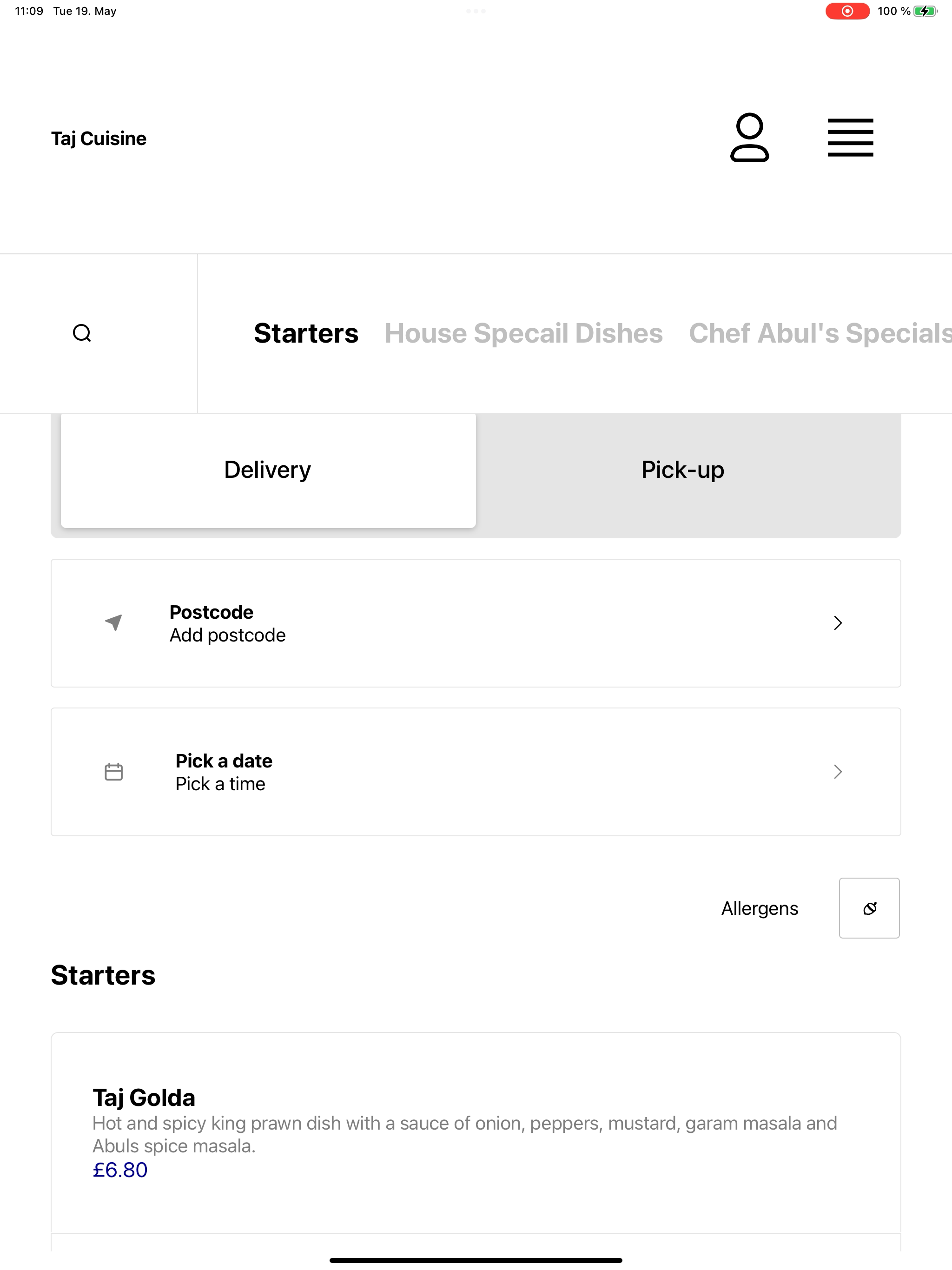 Taj Cuisine UK screenshot 7