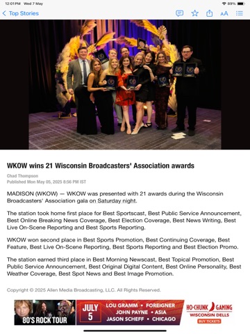27 News NOW - WKOW iPad screenshot
