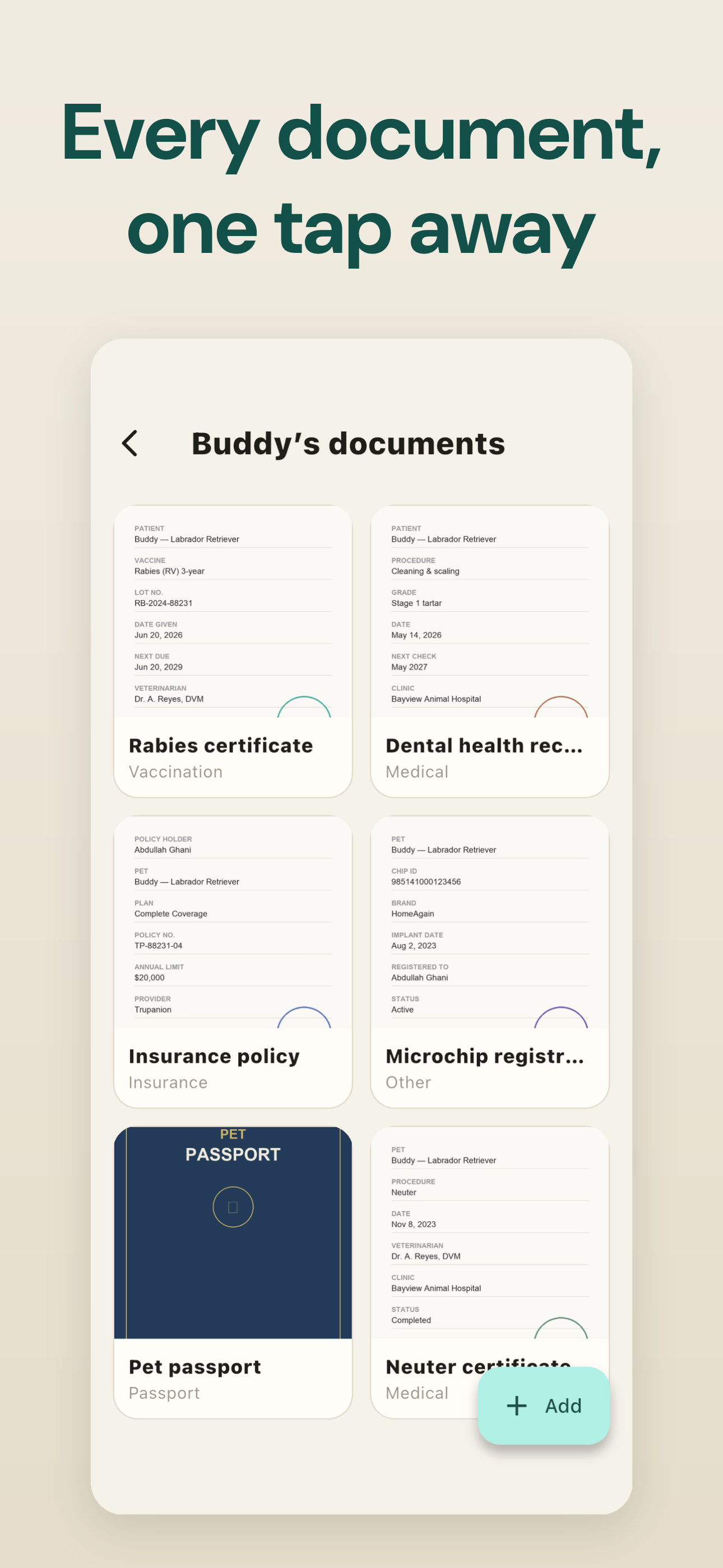 Tavi: Pet Care & Health screenshot 5