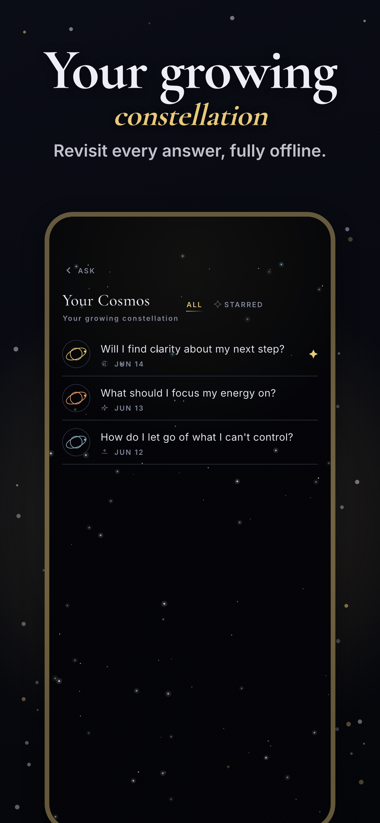 Dear Cosmos: Ask The Universe screenshot 6