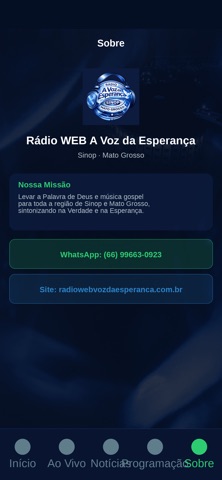 Rádio Web Voz da Esperança iPhone screenshot