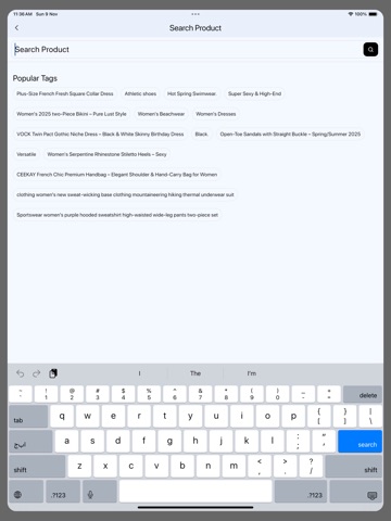Luna Store Uropa iPad screenshot