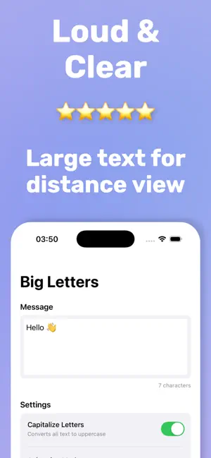 Big Letters - Text Display screenshot 3