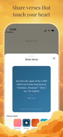 Bible Verses: Widget & Prayer iPhone screenshot