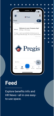 Pregis Benefits screenshot